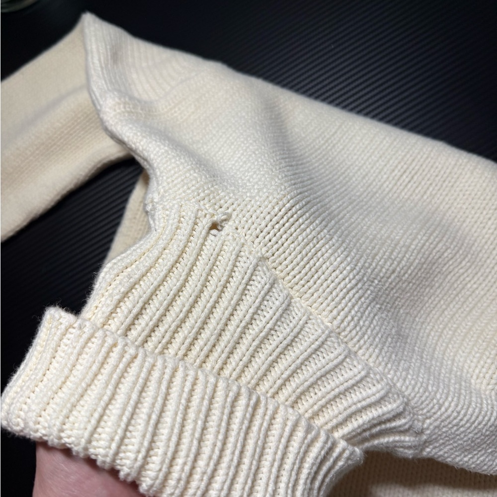 🇺🇸 Youths Vintage Polo Jeans Co. Ralph Lauren Flag Turtleneck USA Flag Sweater L - Picture 14 of 14
